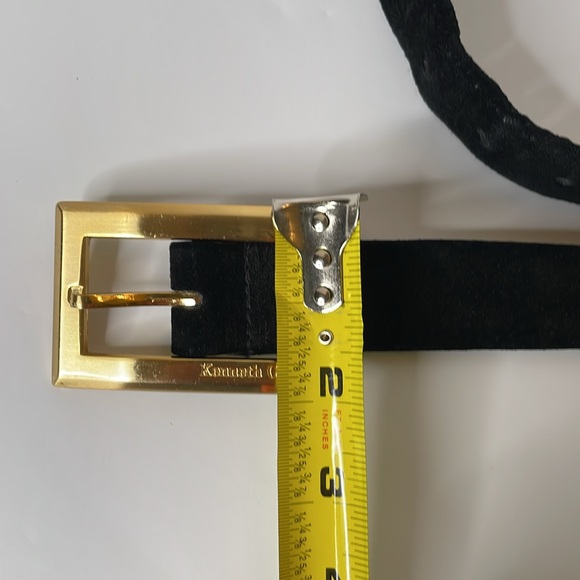 Kenneth Cole New York Belt Black Suede Leather Belt - Picture 7 of 11